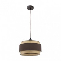 Distribuidor - Lâmpadas Diversas | Colgantes Moderno | COLGANTE KANDY 1XE27 NATURAL/MARRON REGX40X40 CM Ref: 174294002